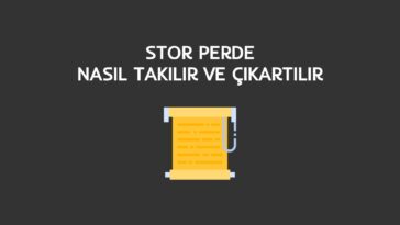 stor perde nasıl takılır